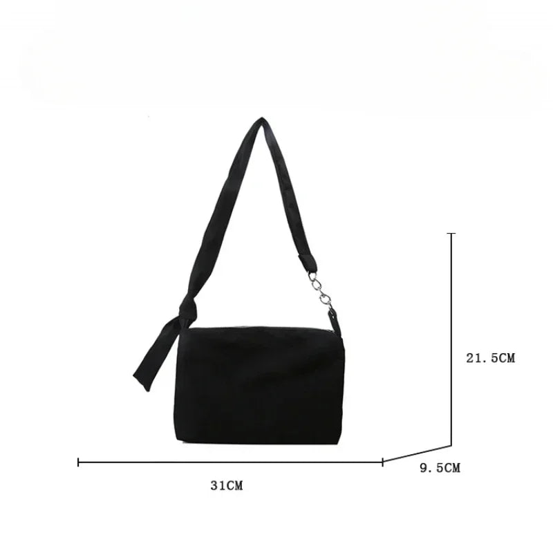 Black Crossbody Shoulder Bag with Chain