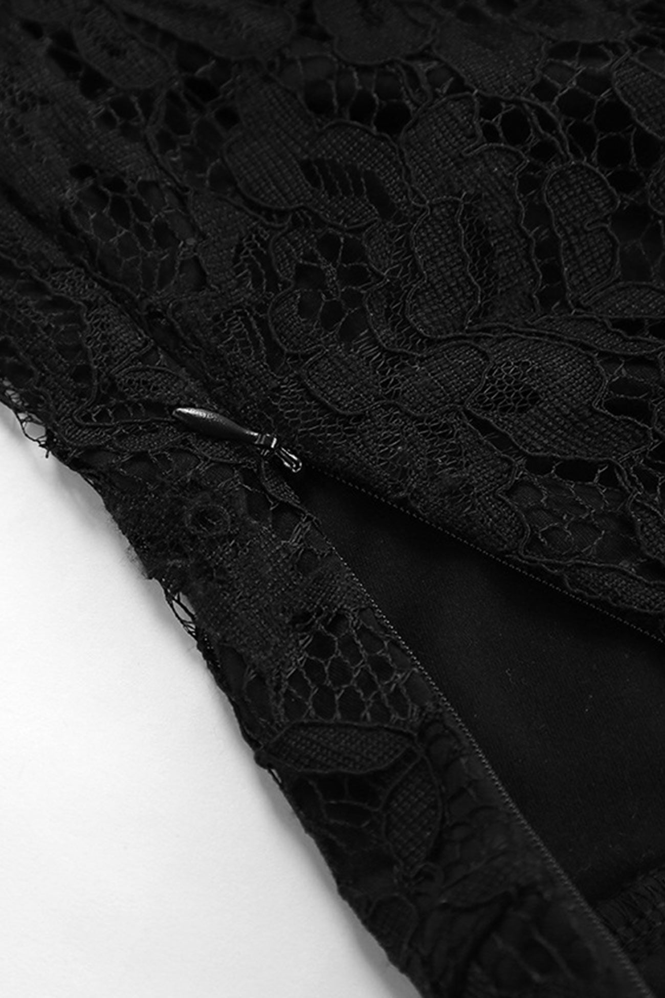 Black Lace Midi Skirt