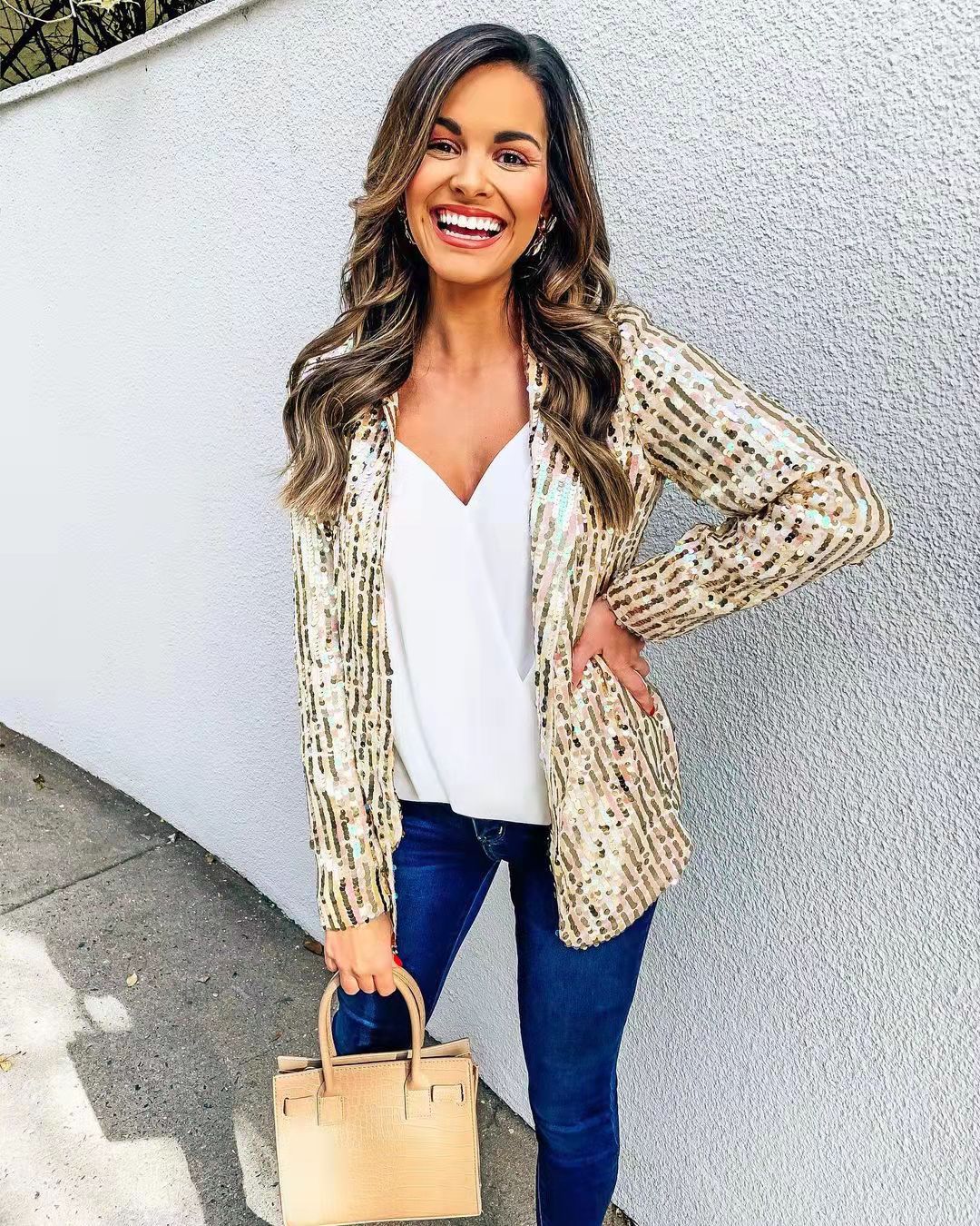 Sequin Sleeveless Bodycon Blouse Dress - View 8