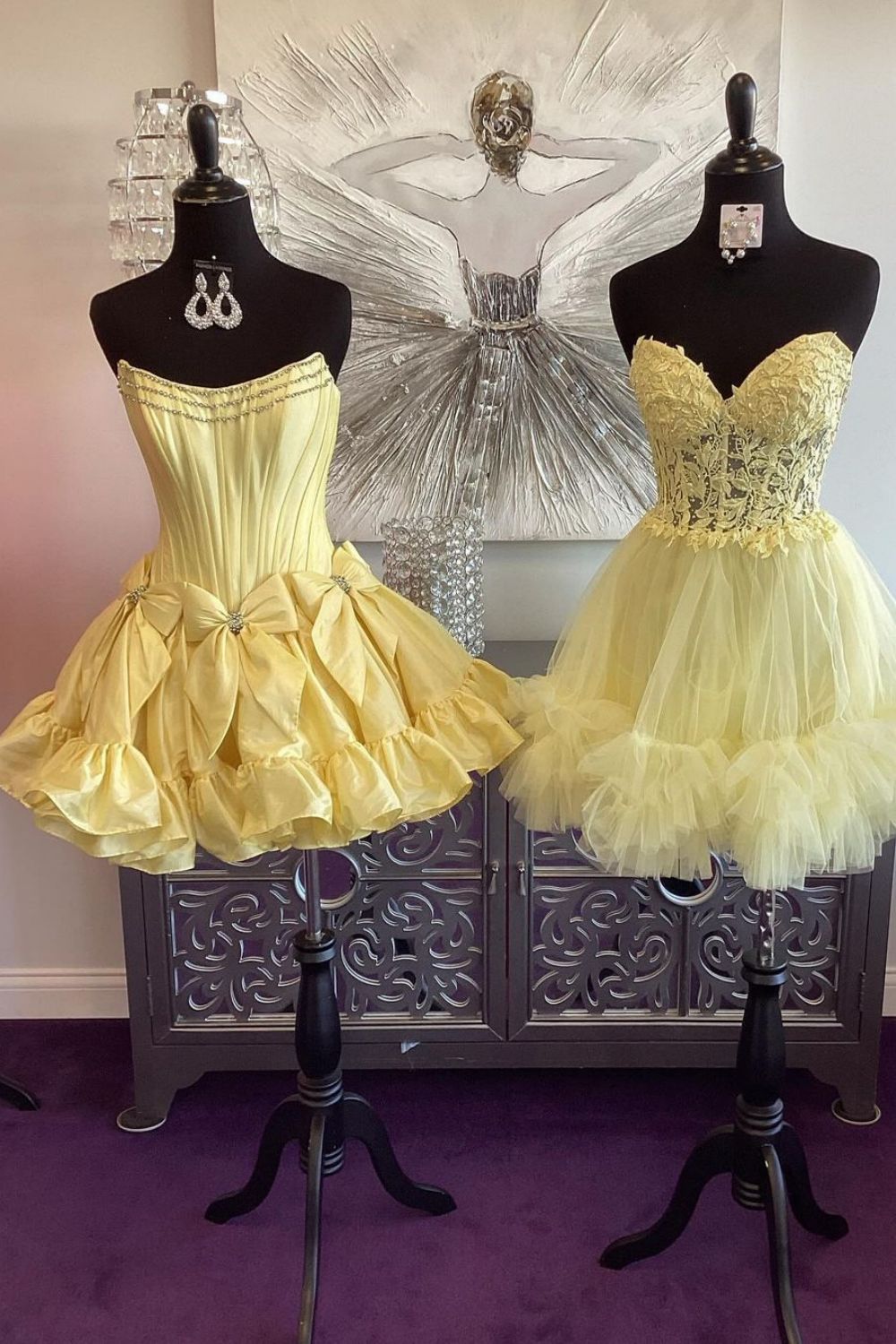 Black A-Line Strapless Short Satin Homecoming Dress With Bowknot - Fashionpara