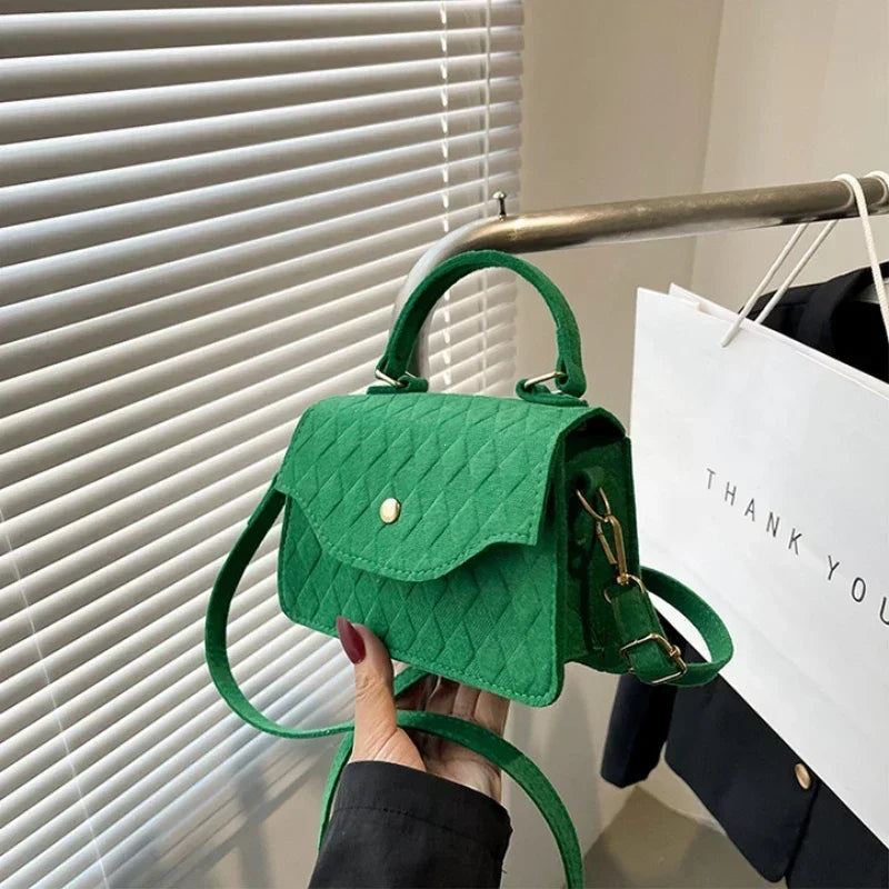 Blue Subaxillary Korean Fashion Shoulder Handbag