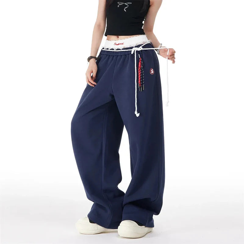 Harajuku Loose Wide-Leg High-Waisted Dance Pant