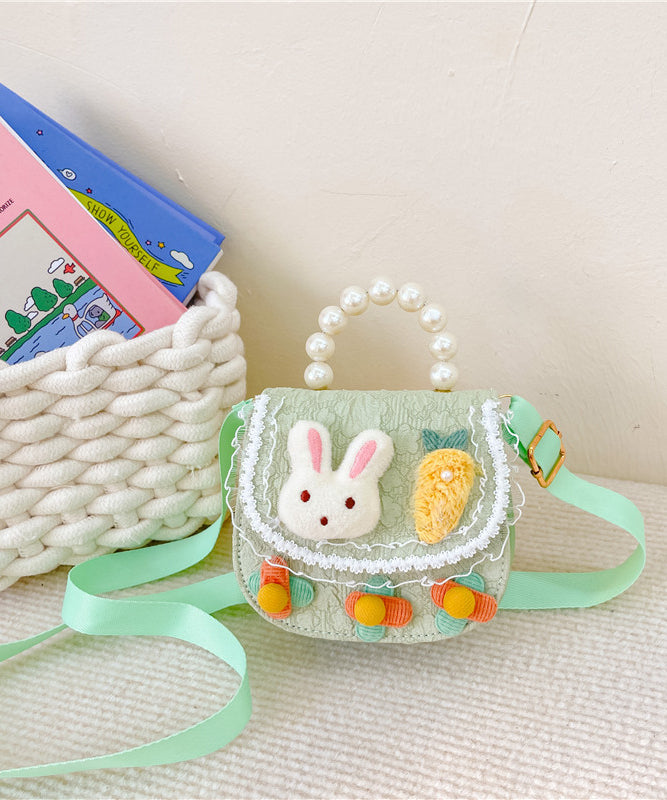 Boutique Pink Rabbit Pearl Decoration Messenger Bag