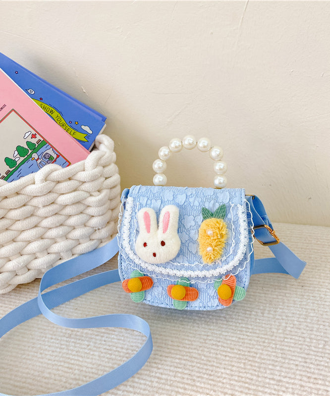 Boutique Pink Rabbit Pearl Decoration Messenger Bag