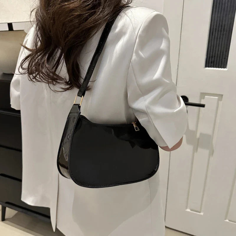 Bright Color Solid Square Shoulder Bag