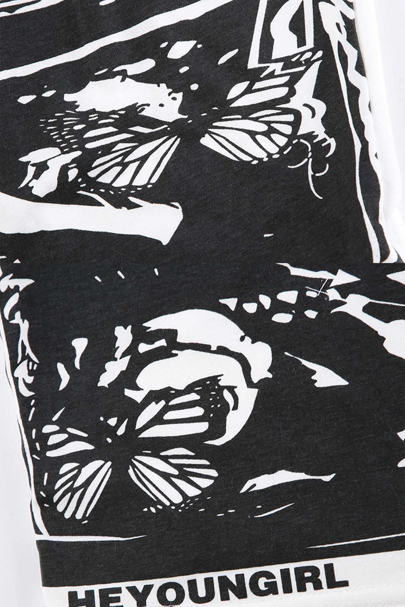 Butterfly Rock Printed Tube Top