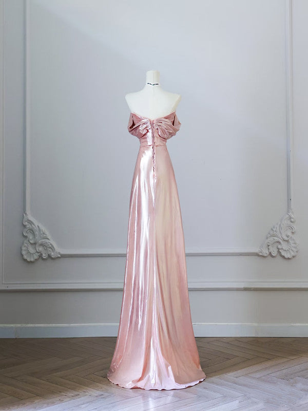 Sexy A Line Off The Shoulder Sequin Pink Long Prom Dresses Evening Gowns S3813