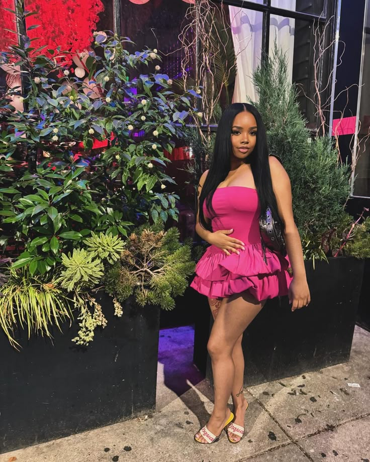 Beautiful Hot Pink Strapless Satin A Line Short Party Dress Homecoming Dress S524