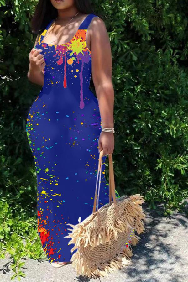 Multi-Length Digital Print Maxi Dress  Fashionpara