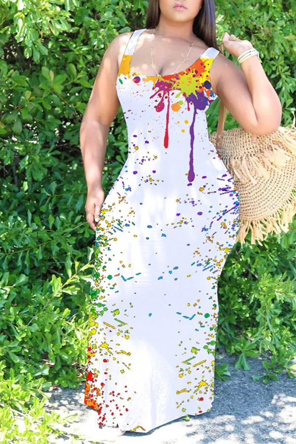 Multi-Length Digital Print Maxi Dress  Fashionpara