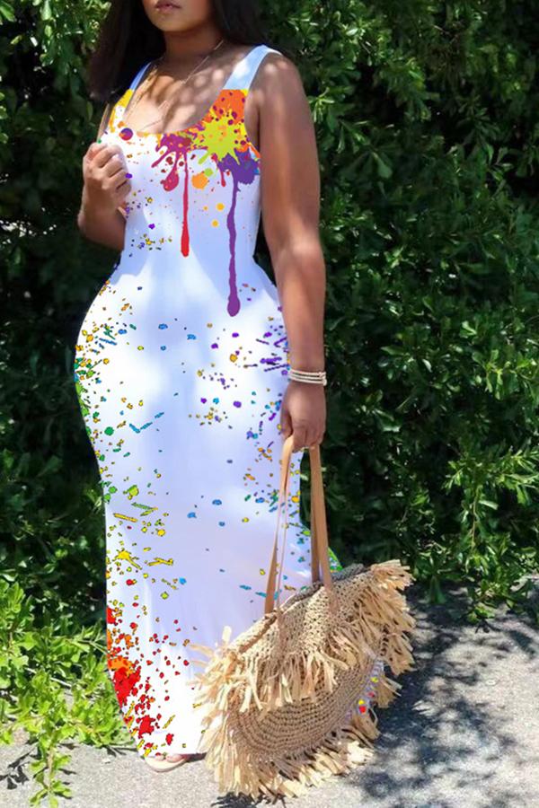 Multi-Length Digital Print Maxi Dress  Fashionpara