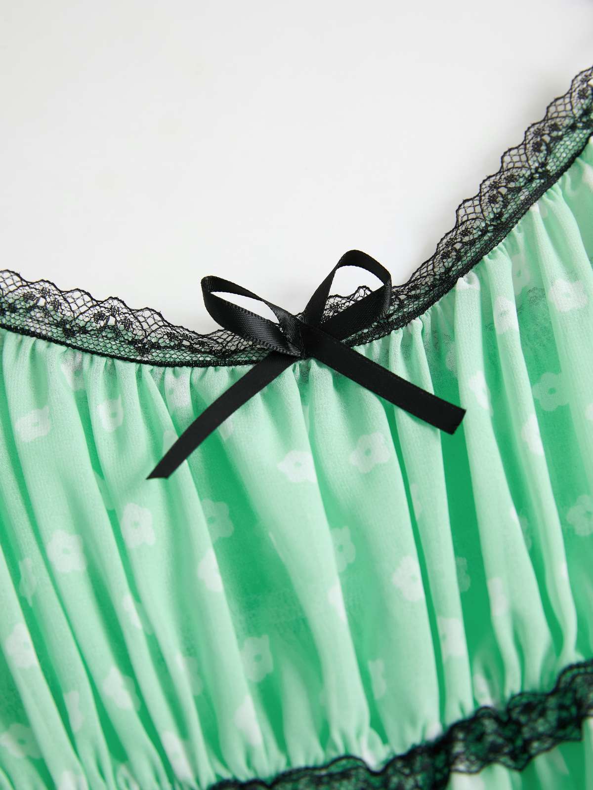 Sheer Sweetheart Tiered Babydoll Mini Dress