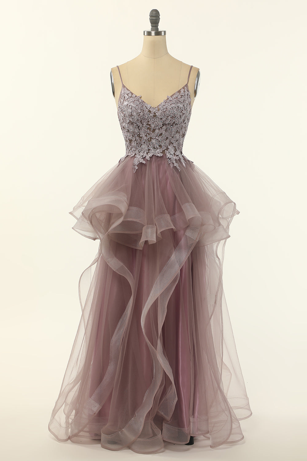 Tulle Appliques Prom Dress - Fashionpara