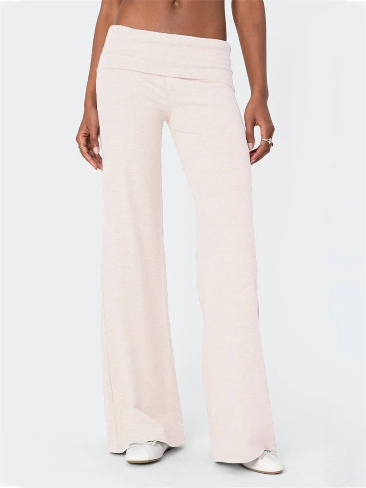 Low Waist Solid Color Loose Casual Street Pant