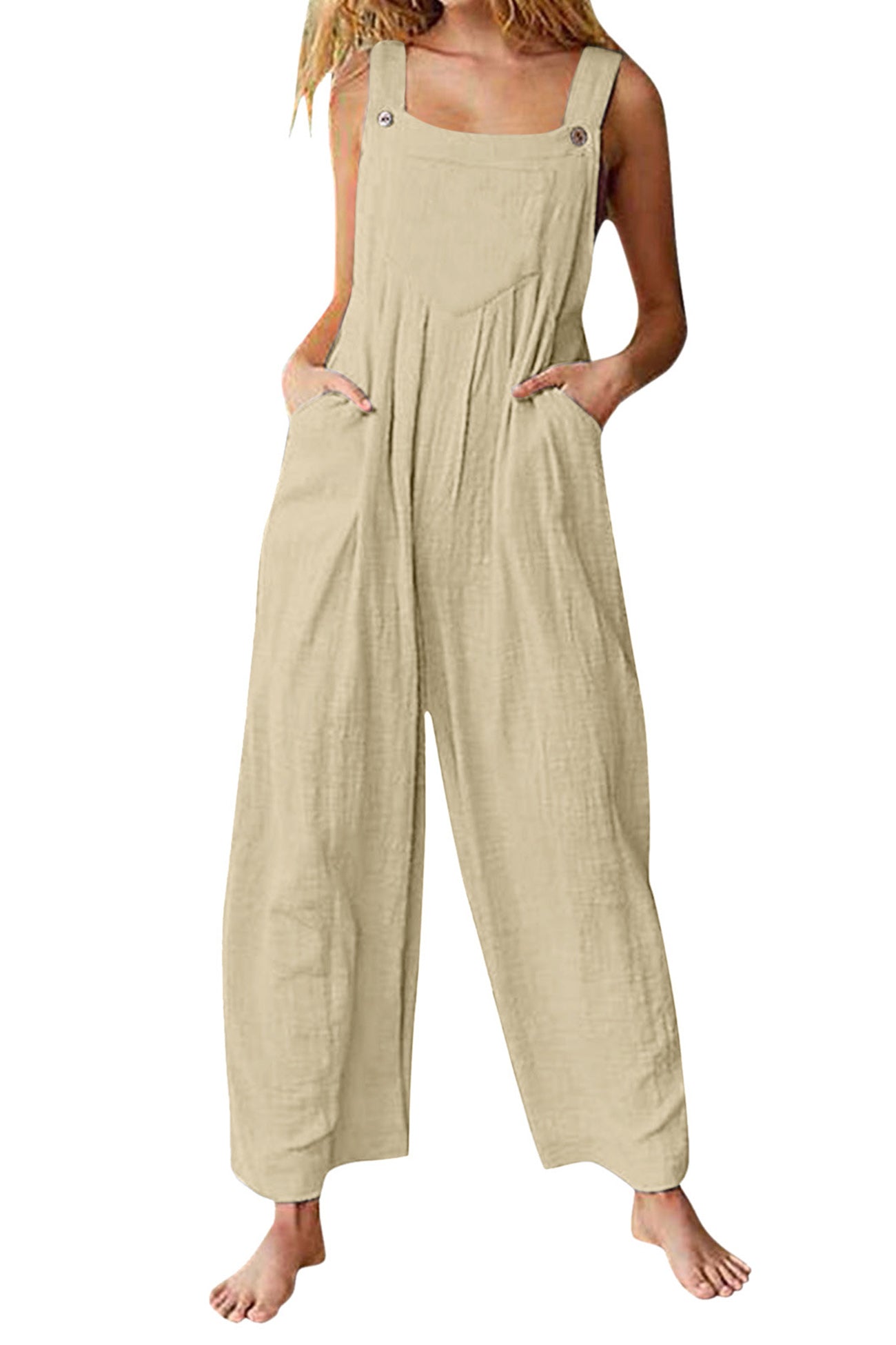 Candy Color Chest With Pocket Jumpsuits - Fashionpara