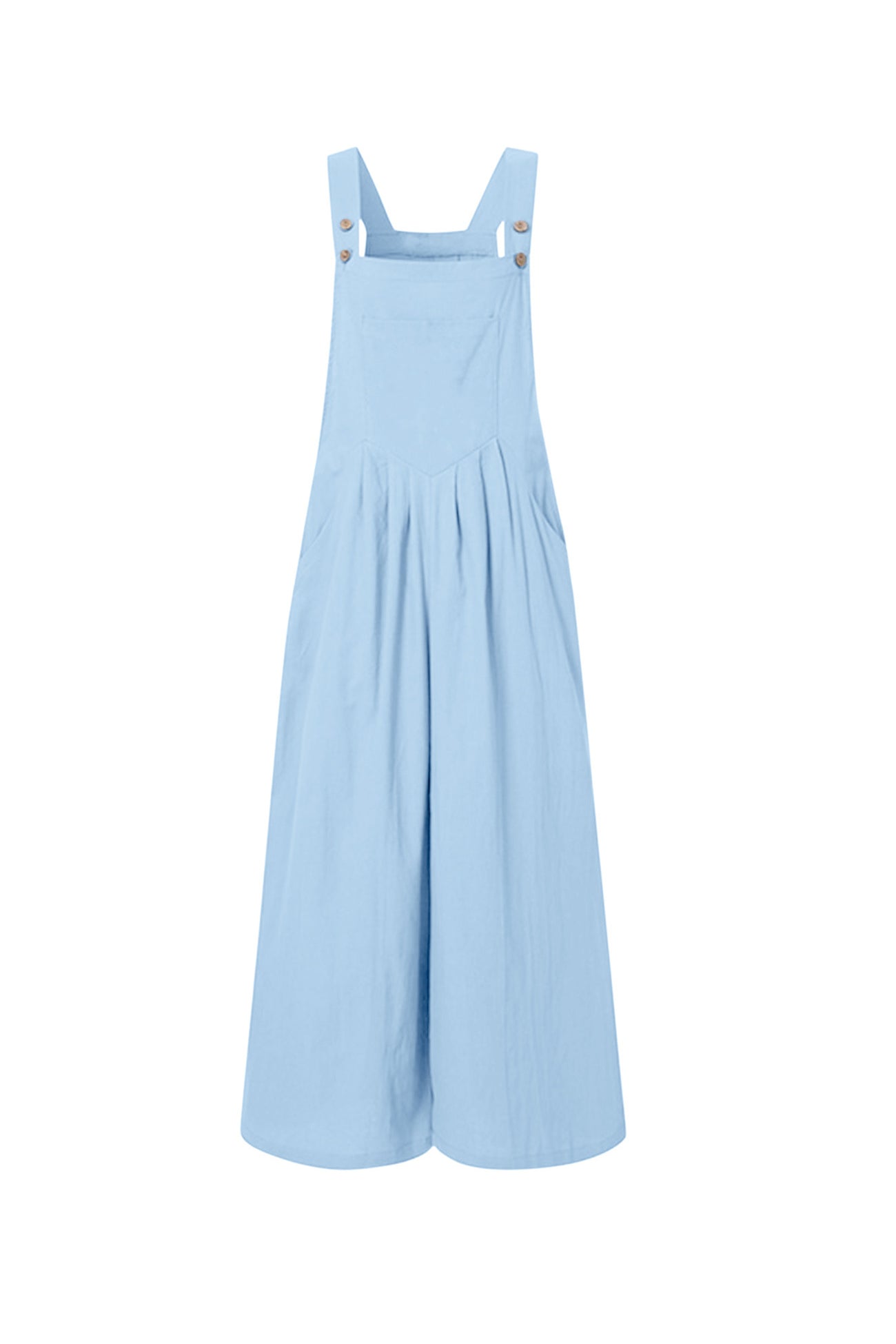 Candy Color Chest With Pocket Jumpsuits - Fashionpara