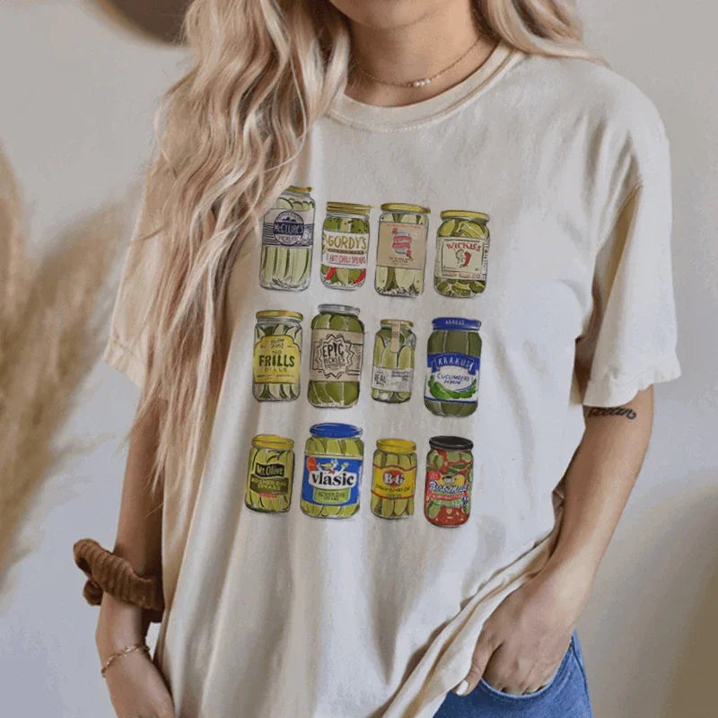 Canned Pickles Funny Vintage T-shirt