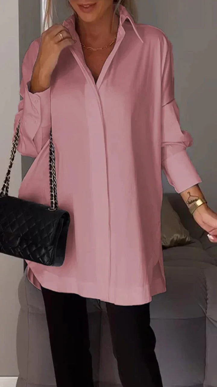Casual Irregular Pullover Long Sleeve Blouse