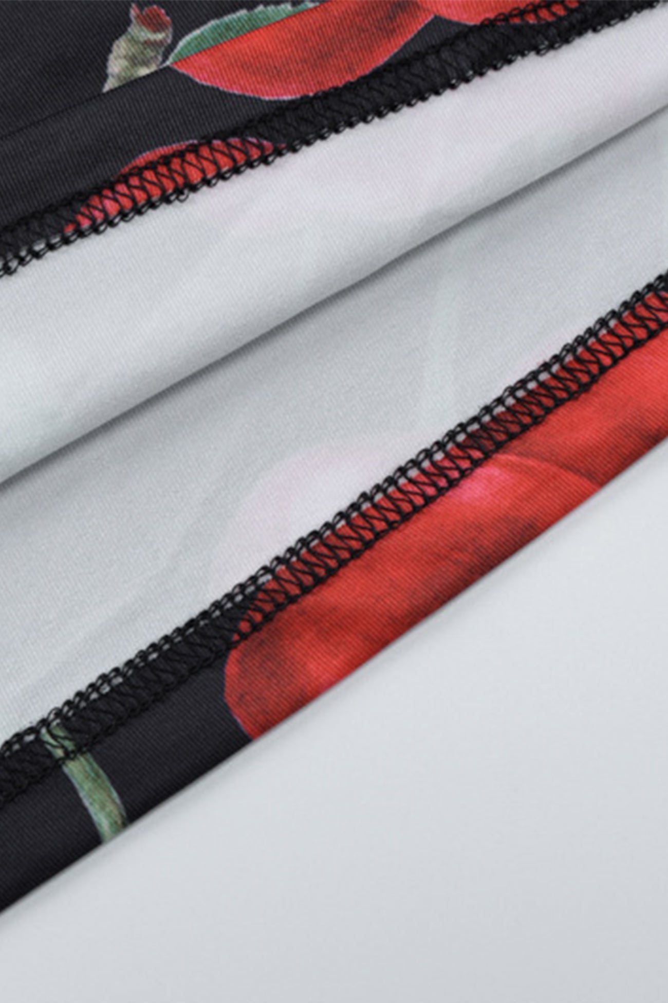 Cherry Print Drawstring Cami Dress