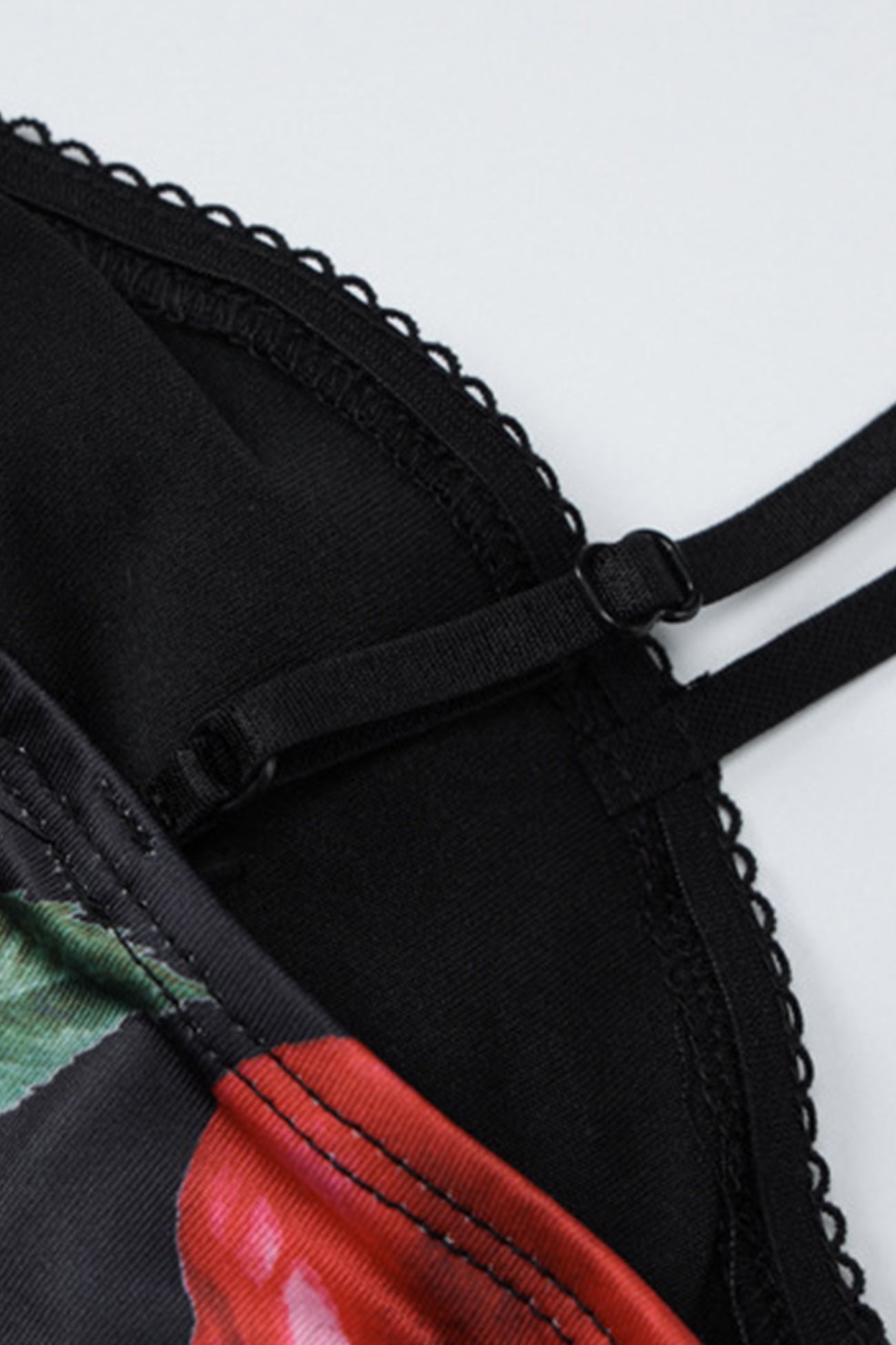 Cherry Print Drawstring Cami Dress