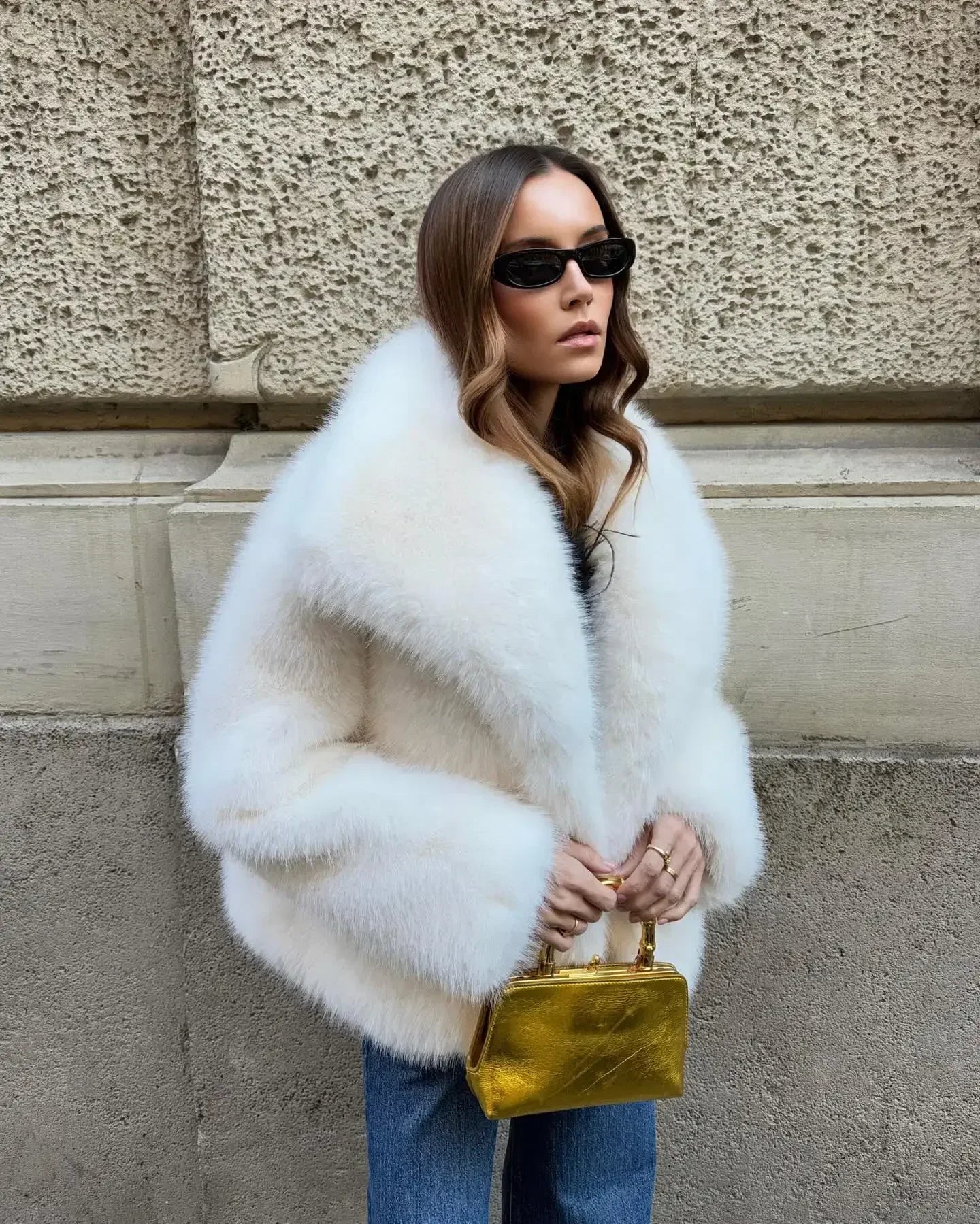 Fluffy Cropped Thermal Coat