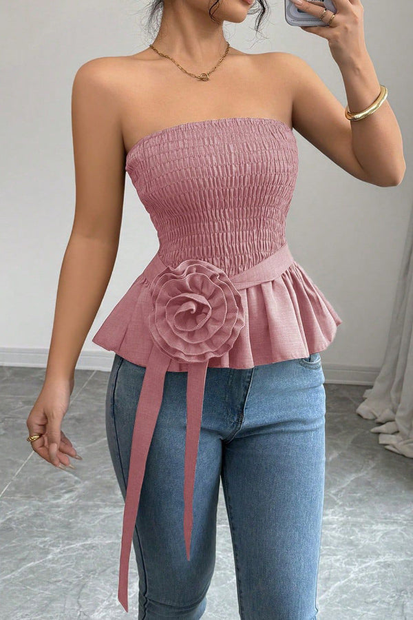 Sexy White Strapless Top