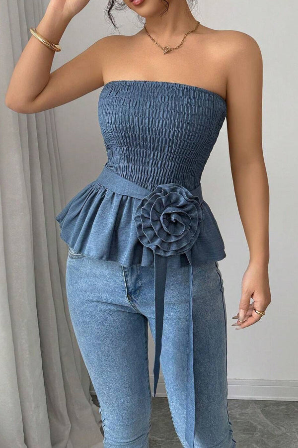 Sexy White Strapless Top
