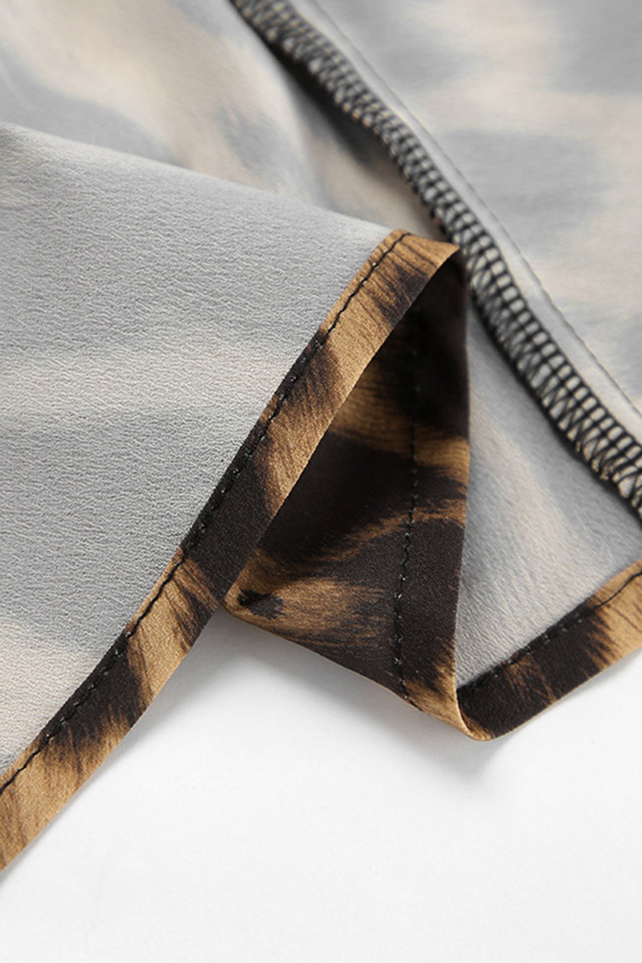 Chiffon Leopard Print Fishtail Midi Skirt