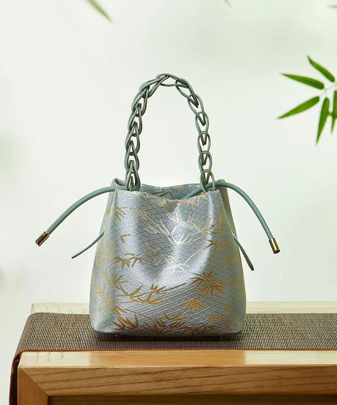 Jacquard Calf Leather Tote Handbag