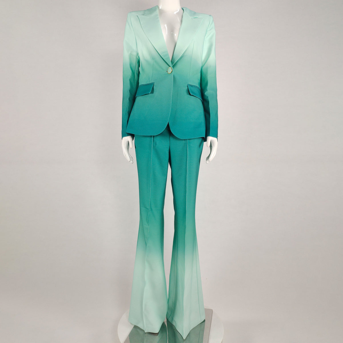 KittenAlarm - Christina Gradient Flare Trousers Jacket Suit