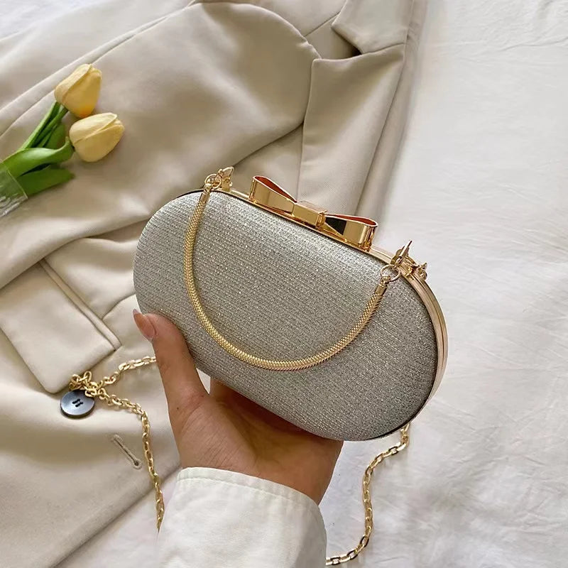 Pink Bling Sequins Evening Designer Luxury Crossbody Clutch Bag