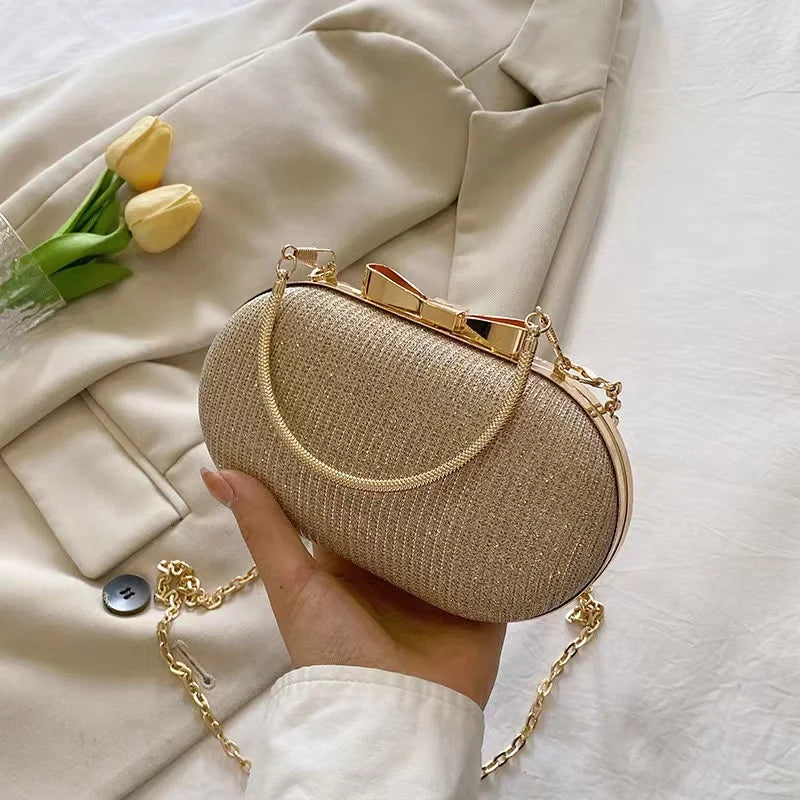 Pink Bling Sequins Evening Designer Luxury Crossbody Clutch Bag