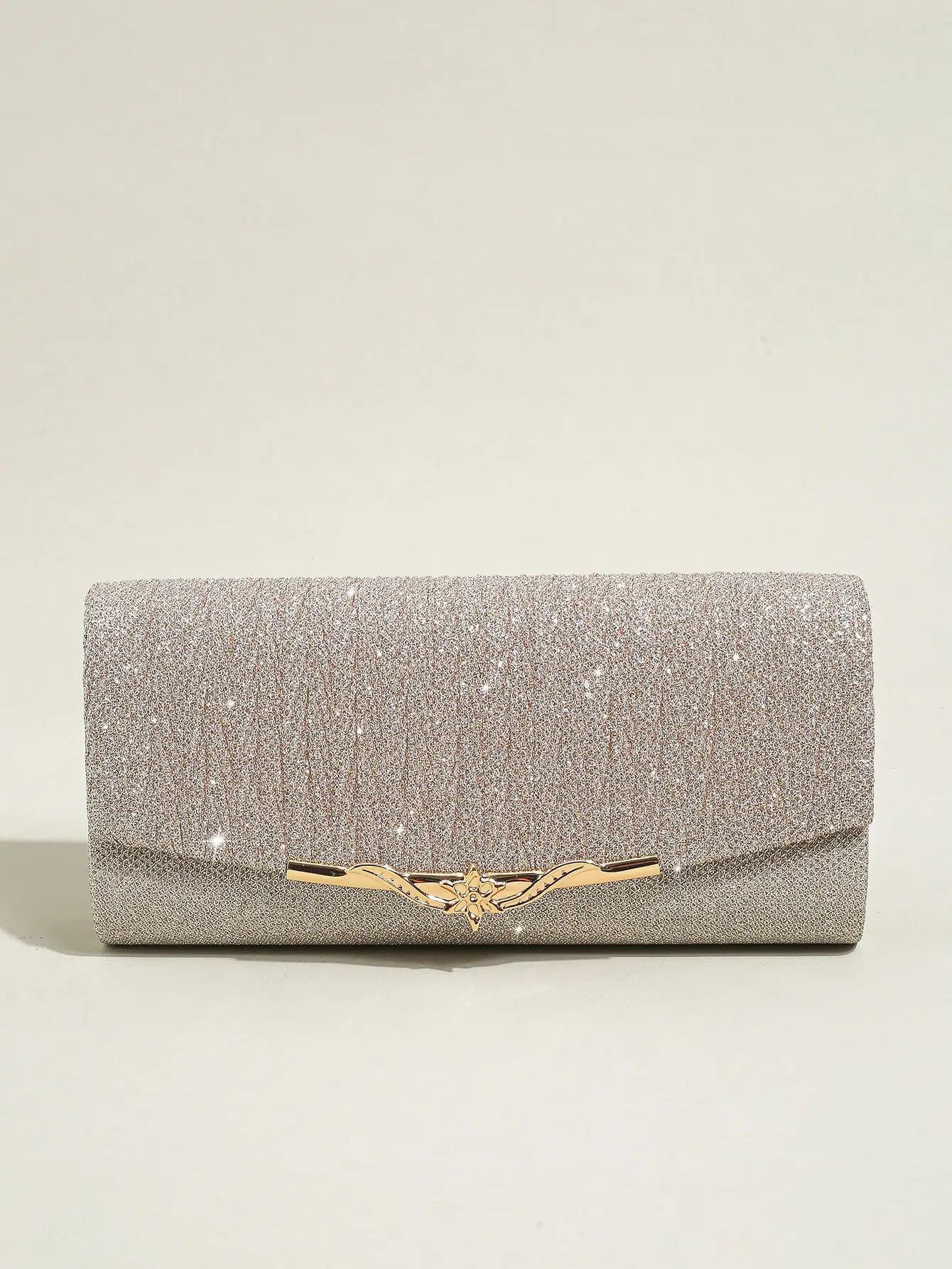 Glitter Envelope Evening Bag Detachable Chain Clutch Bag
