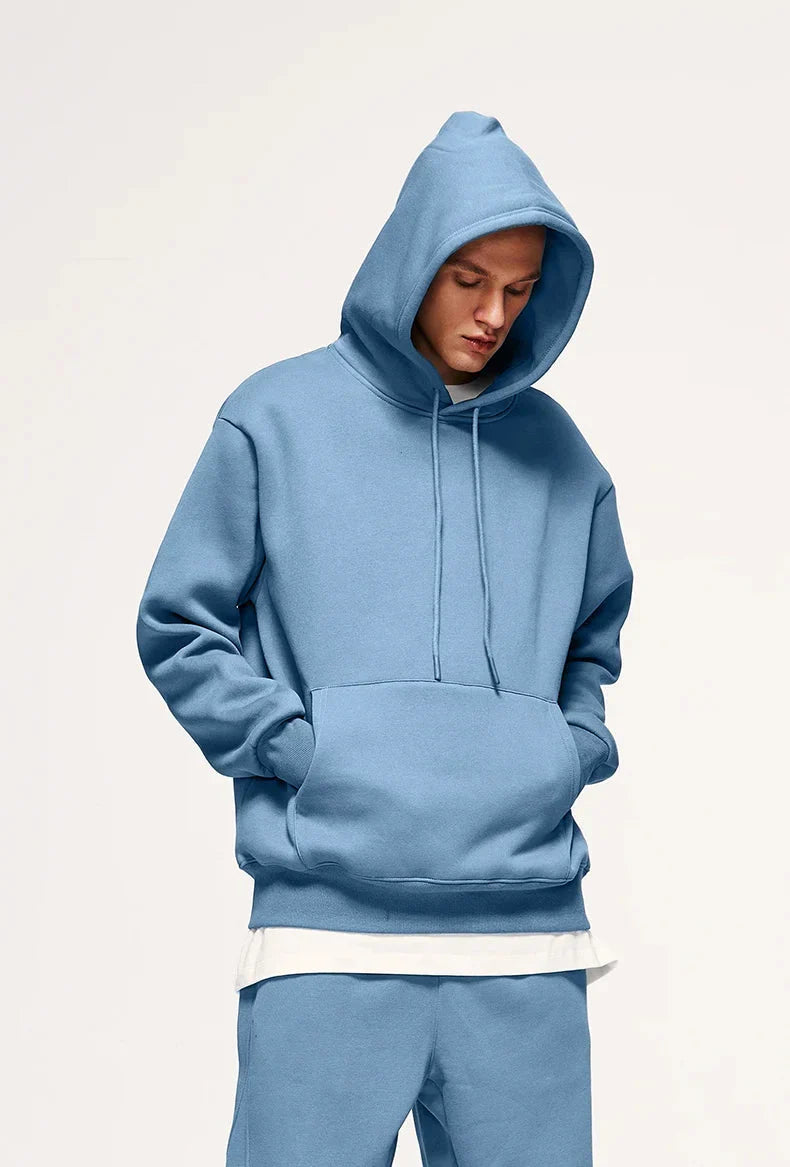 Colorful Basic Pullover Hoodie - Fashionpara