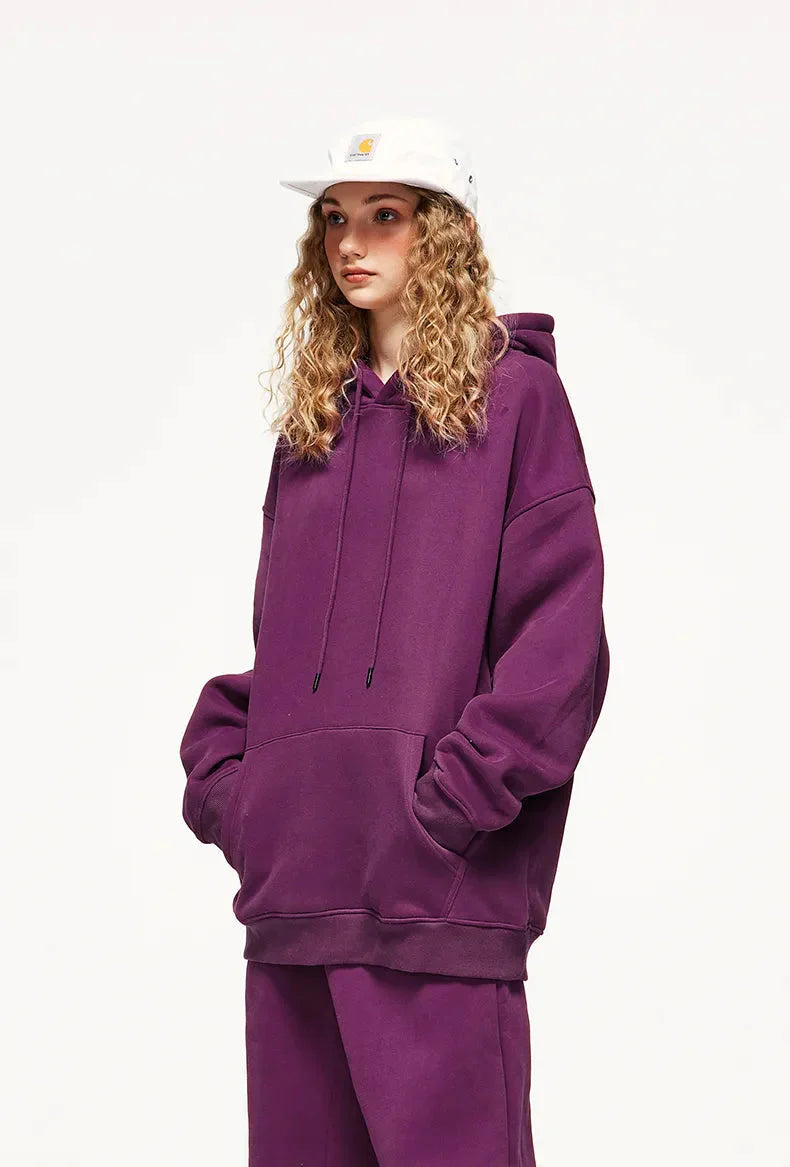 Colorful Basic Pullover Hoodie - Fashionpara