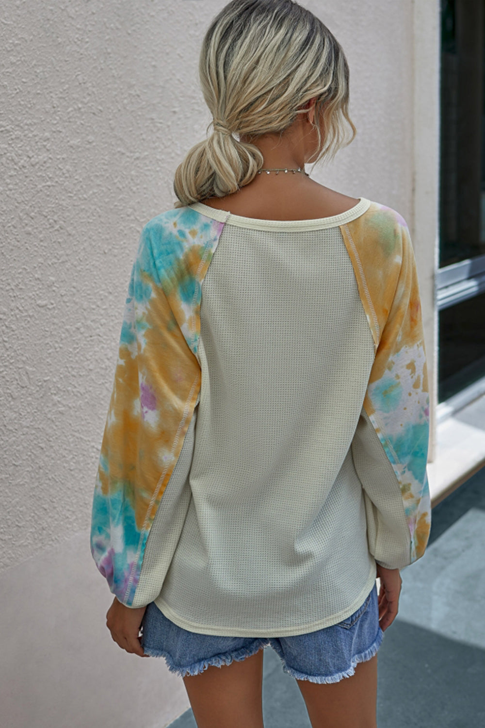 Printed Patchwork Top