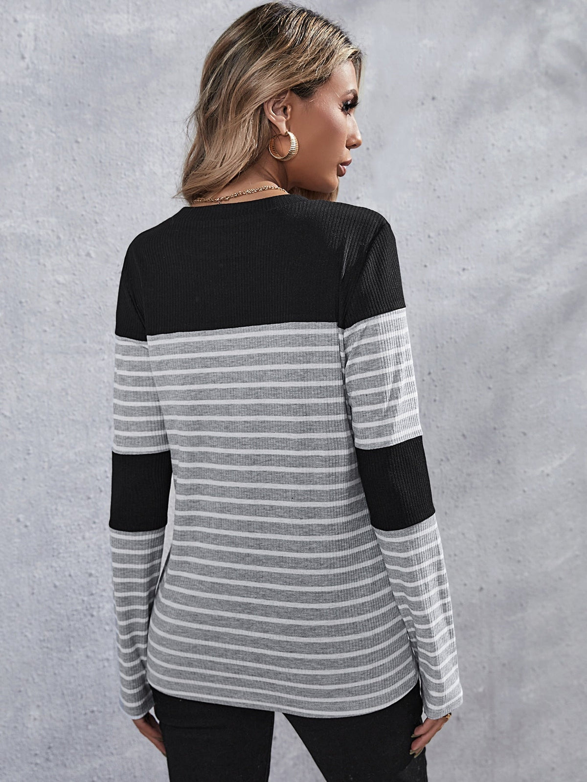 KittenAlarm - Contrast Panel Striped Tee