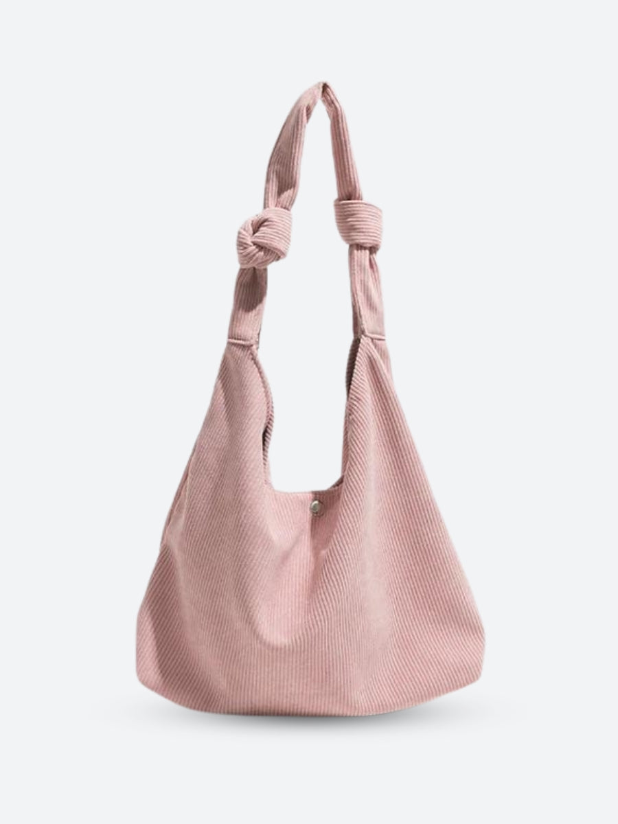 Corduroy Hobo Shoulder Bag - Fashionpara