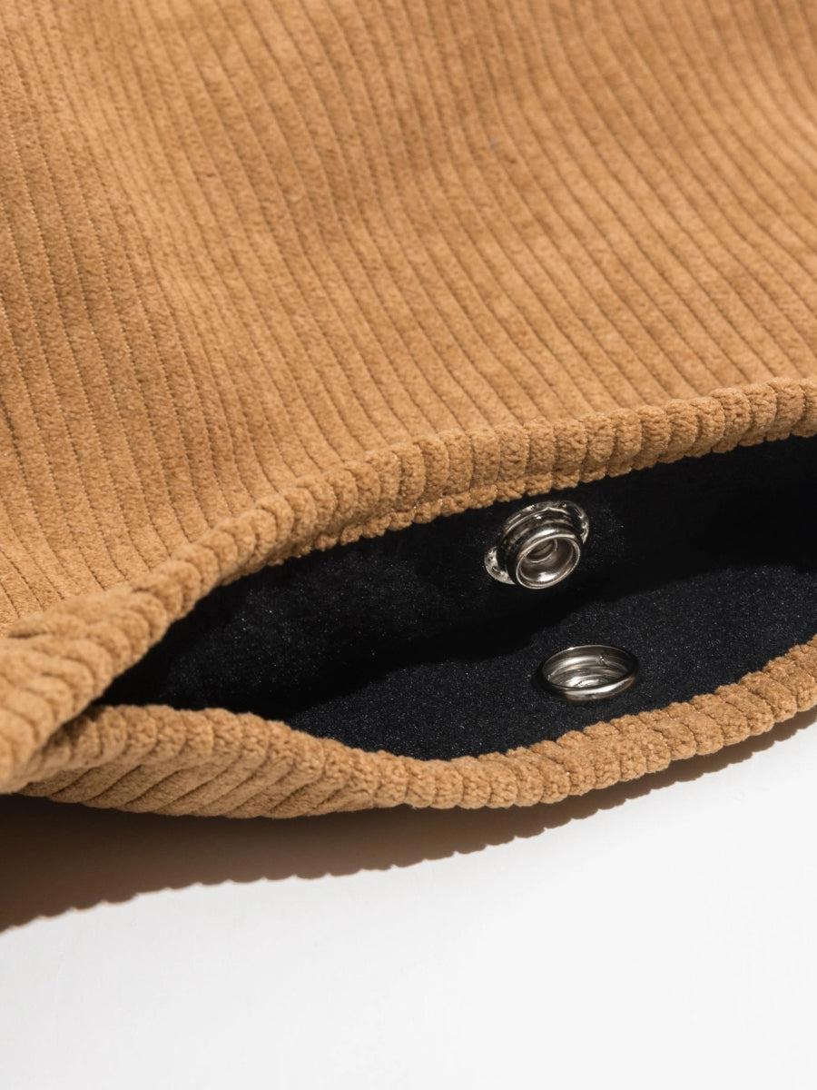 Corduroy Hobo Shoulder Bag - Fashionpara