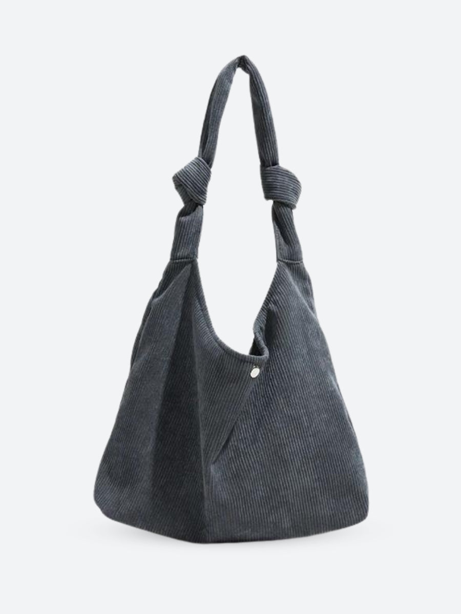 Corduroy Hobo Shoulder Bag - Fashionpara