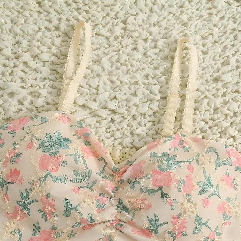 Cottagecore Floral Crop Top