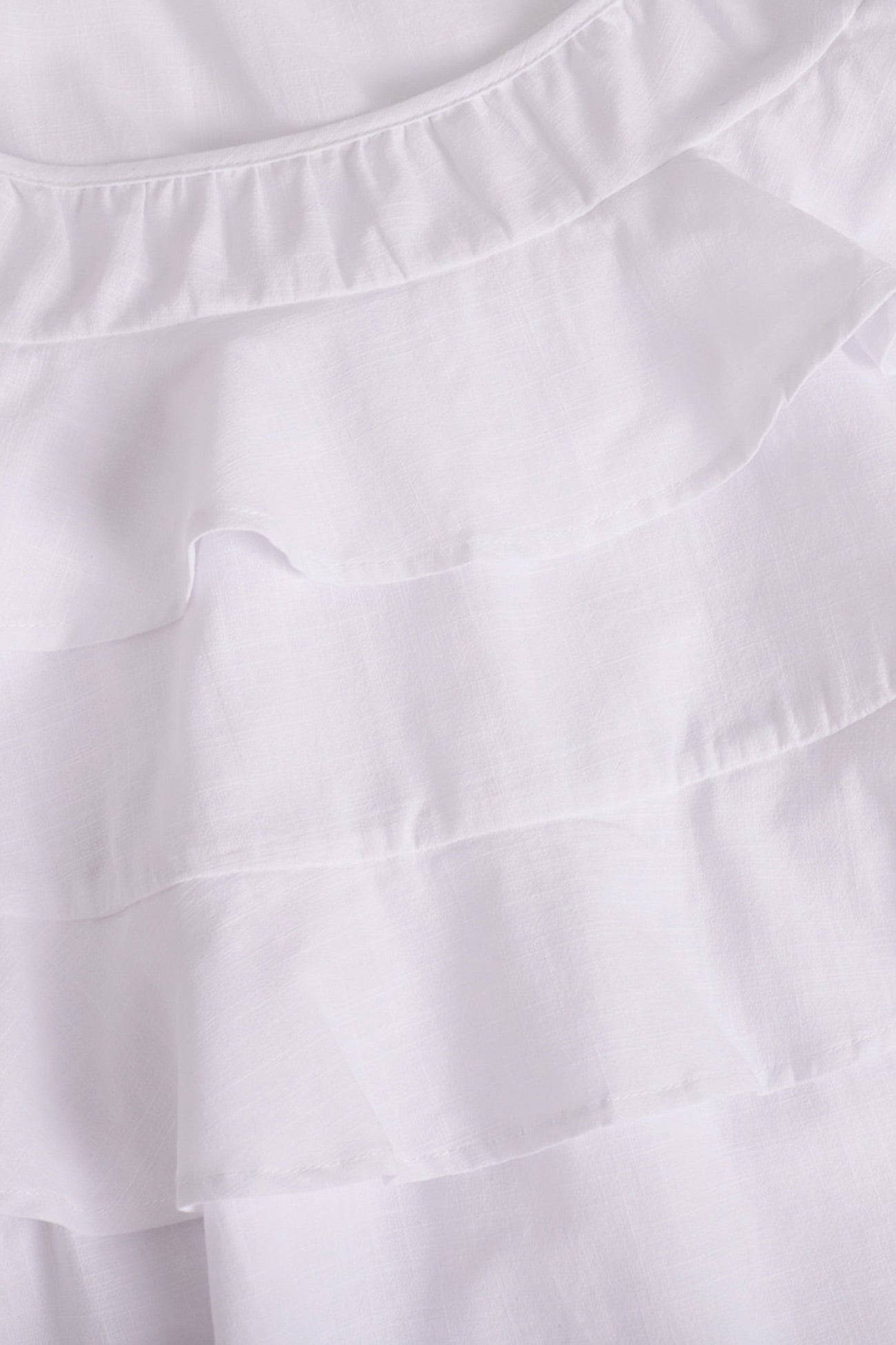 Cotton Tie-straps Tiered Cami Babydoll Dress - Fashionpara