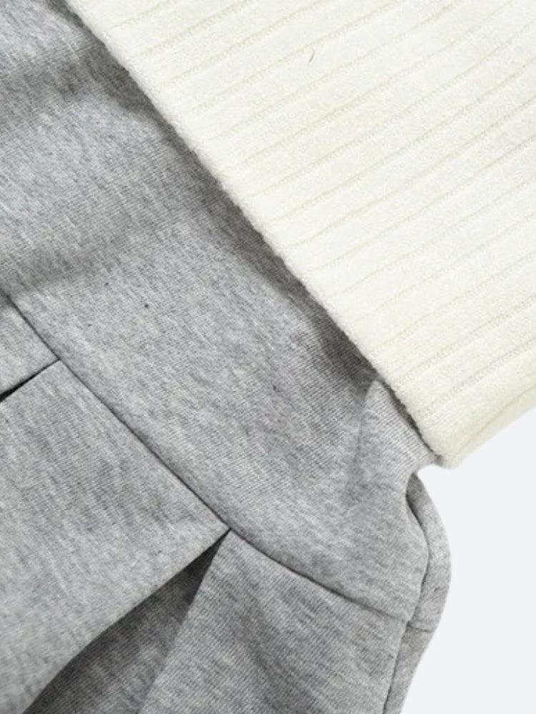 Cropped Hoodie & Mini Skirt Two Piece Set - Fashionpara