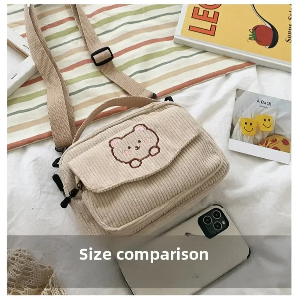 Cartoon Bear Casual Crossbody Shoulder Bag
