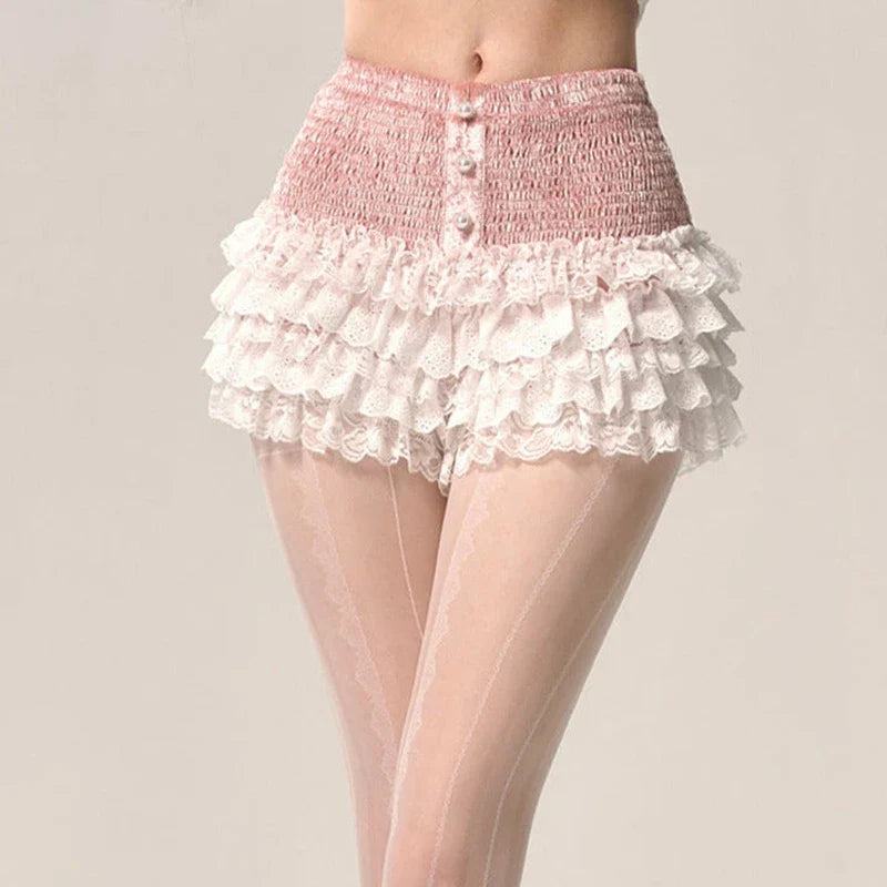Tiered Lace Cake Pettipants Skirt