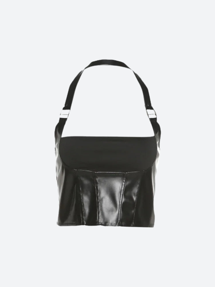 Cyberpunk Halter Neck Crop Top