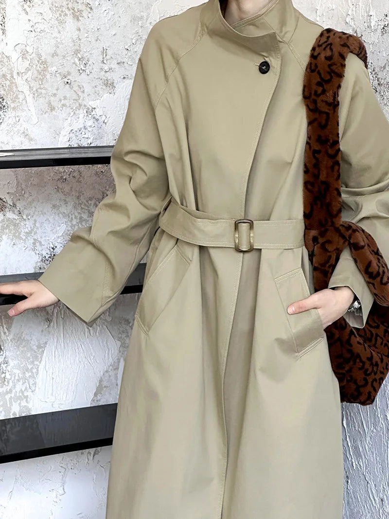 Trench Coat Big Lapel Loose Overcoat
