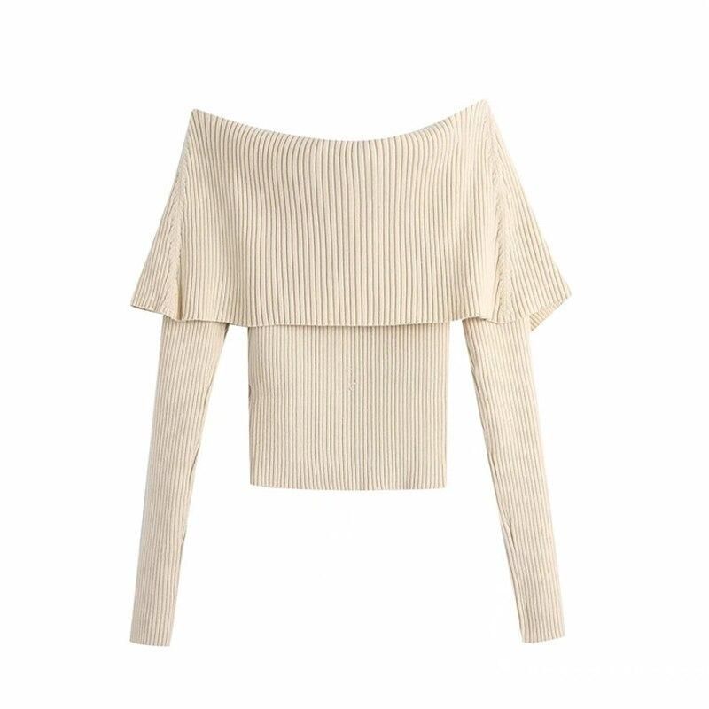 Soft Words Off Shoulder Knitted Sweater