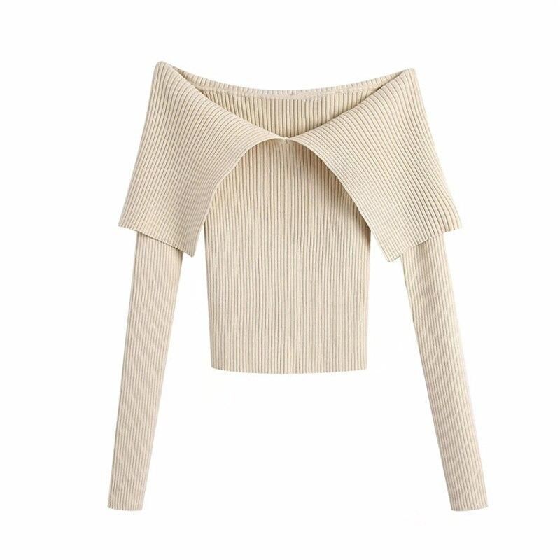 Soft Words Off Shoulder Knitted Sweater