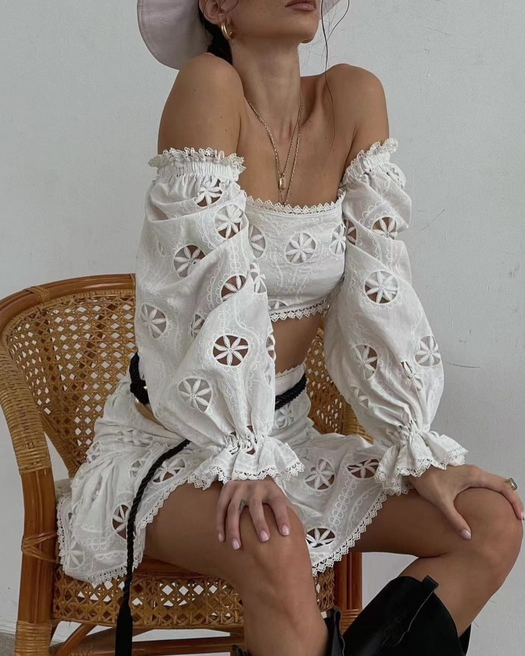 KittenAlarm - Danielle Hollow Out Two Piece Set